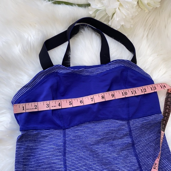 Lululemon Blue Stripped CrossBack Adjustable Strap size 6 - Picture 16 of 17